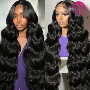 En gros 220% densité Virgin Remy HD sans glueless Human Lace Laceal Wigs Body Wave Lace Lace Front Perruque pour les femmes noires