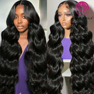 En gros 220% densité Virgin Remy HD sans glueless Human Lace Laceal Wigs Body Wave Lace Lace Front Perruque pour les femmes noires