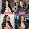 Angelbella 220% de densité Body Wave Lace Frontal Human Hair Wigs Vendeurs 13x4 Wig Front Wig Black pour femmes