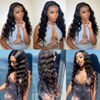 Angelbella 200% de densité Coiffure naturelle 4x4 Wig Ocean Wig Hair Humaneless Lace Fermeure de cheveux humains Perruques pour femmes