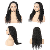 Black Natural Raw Indien Deep Deep Hd Lace Full Lace Front Pernues de cheveux humains bouclés Dee