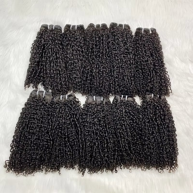 En gros bruts cru birmans cabelos cheveux humains pixie non traitée curl vietnamien cheveux humains birmans coiffure bundles vendeurs de vendeurs