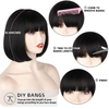 Machine complète Bob Straight Bob avec Bang pour les femmes 8 10 12 14 16 pouces