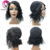 Perruque à vague profonde Remy Hair Part Lace Wig Pré-cueillette de dentelle de cheveux humains Wiigs