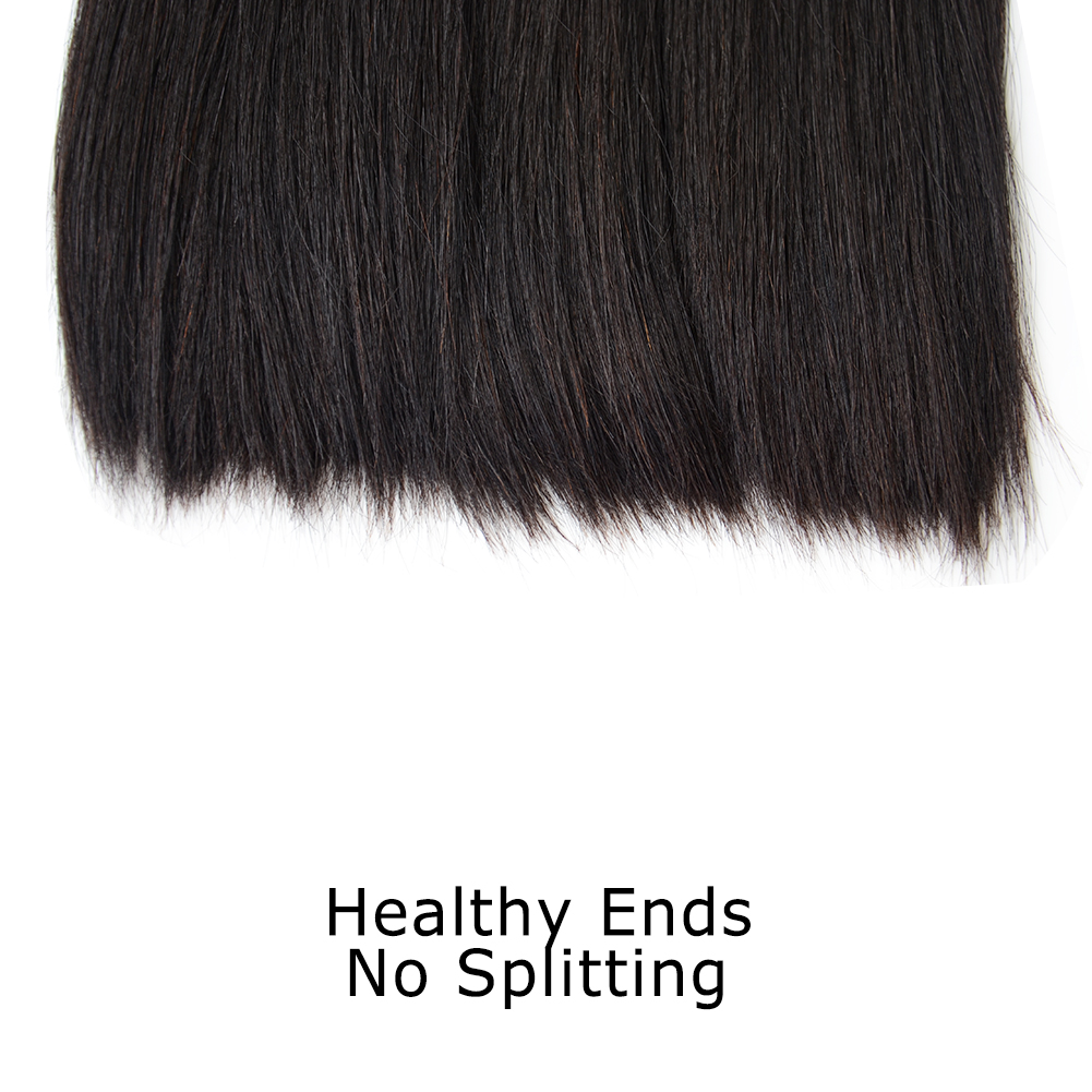 Super Double Drawn Silk Straight Remy Hair tisal Natural Black Human Hair Bundles 