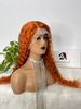 Angelbella 2022 Nouveau style orange ginger couleur 13x1x4 t Partie en dentelle de perruque 