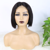 Cheveux humains 13x4 150% densité Bob frontal Bob Bob Bob Bob Front Perruques de cheveux humains Pré-cueillette bob raide Bob Human Hair Wig 10 pouces