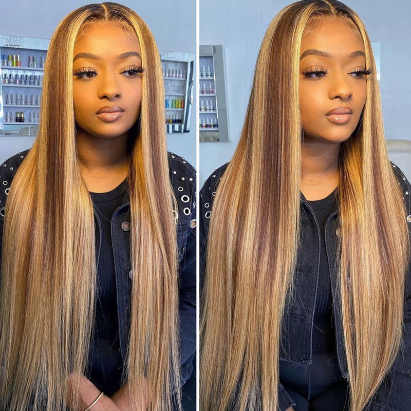 Mettez en surbrillance avec Kim K Fermeure 10a Brésilien Humain Human Hair Wholesale