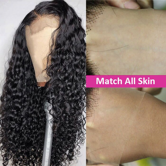 Perruque &agrave; fermeture ondul&eacute;e HD