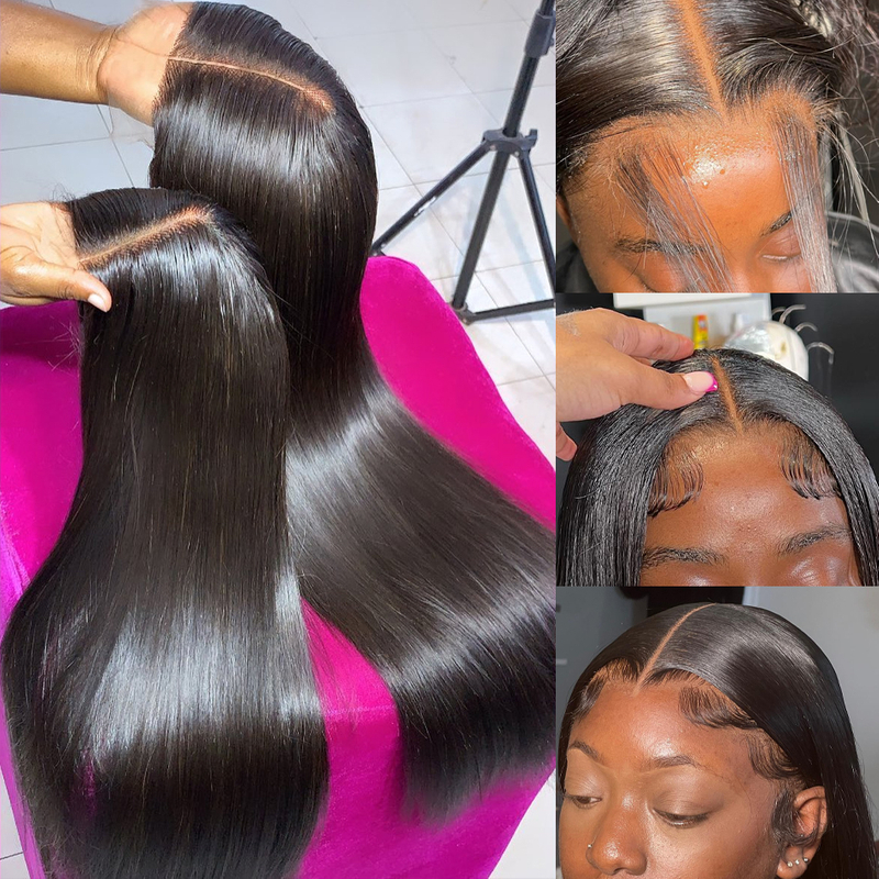 Bone raide cheveux naturels paquets en gros