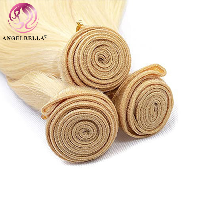 Angelbella Queen Doner Virgin Hair Blonde 613 Extensions de cheveux Huamn bruts