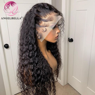 Angelbella Queen Doner cheveux vierges crus vietnamiens 100% cheveux humains 13X6 vague profonde Hd dentelle frontale perruques 