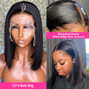 En gros 13x4 Natural Black Vietnam Human Human Human Lace Lace Lace Front Wig Straitement Bob dentelle Bob Frontal Wigs for Black Women