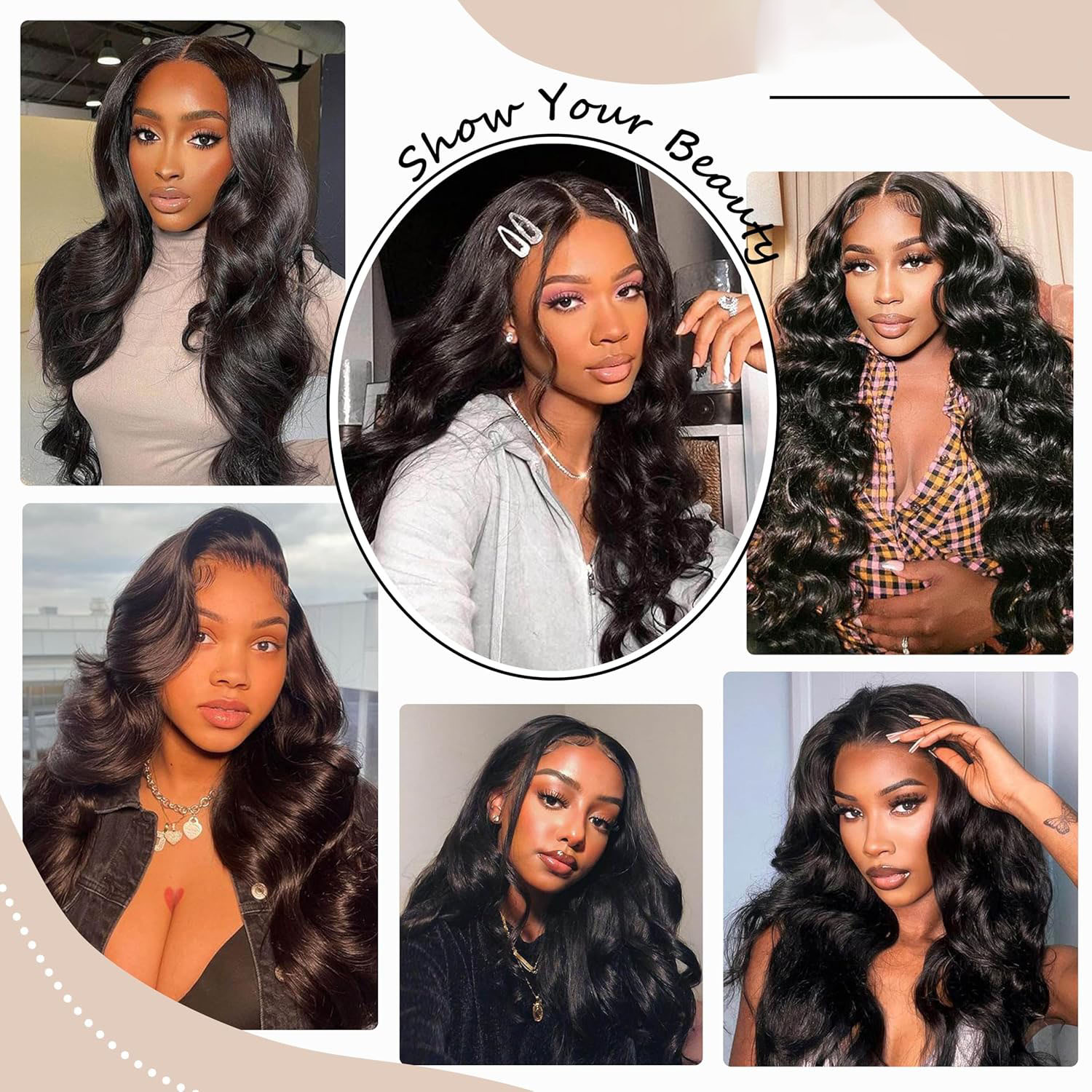 2022 6X6 Lace Closure cheveux humains dentelle transparente partie libre soyeux droite avec des cheveux de bébé