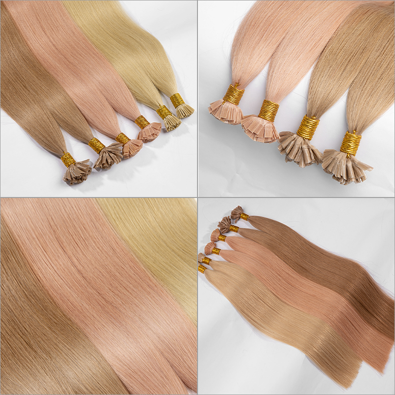 100% Virgin Human Human Heup I-Tip Tape Extensions Cuticule Aligned Bone Straight Tape Tape Hair Wholesale