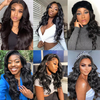 Angelbella 220% de densité Body Wave Lace Frontal Human Hair Wigs Vendeurs 13x4 Wig Front Wig Black pour femmes