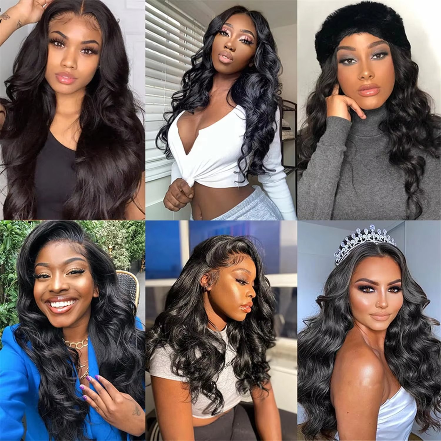 Angelbella 220% de densité Body Wave Lace Frontal Human Hair Wigs Vendeurs 13x4 Wig Front Wig Black pour femmes