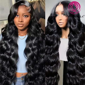 180% densité 40 pouces Wig de cheveux humains sans glueless vendeurs Swiss Hd Body Wave Long Lace Front Perruque pour les femmes noires