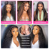 Angelbella Natural Color Jerry Curly 4x4 Long Virgin Remy Hair Wig Hd Transparent Human Human Heum Hair Lace Fermeure Wig