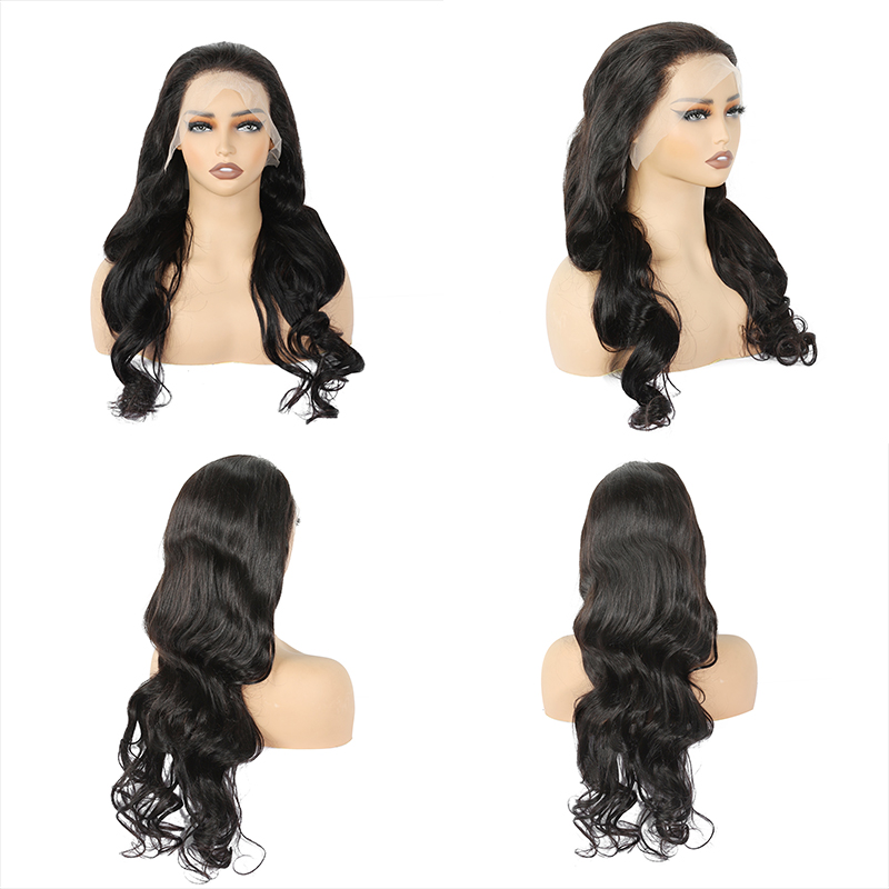 30 pouces 13x4 Oneaux lâches sans glu sans gluée Transparentes Perruques avant en dentelle de dente