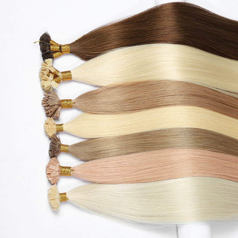 Angelbella en gros Extensions de cheveux i-tip Cuticule Aligné Os Right I-Tip Hair Extensions 100% cru vierge cheveux humains