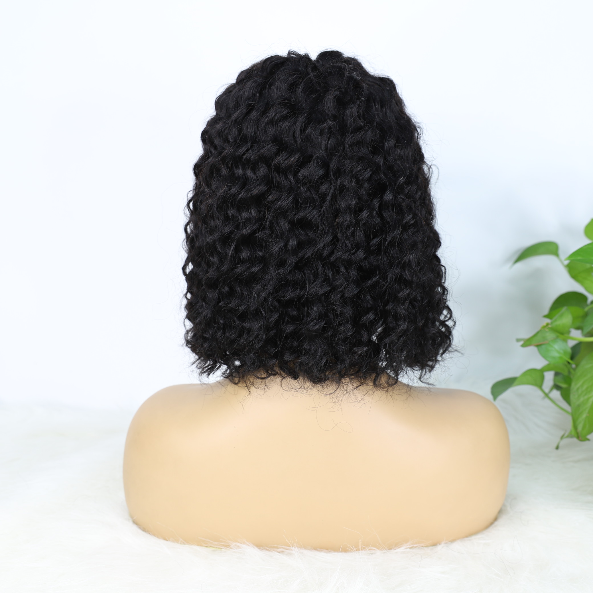 Clôture en dentelle à vagues courtes Bob Wig T Partie 4x1 Remy Human Hair