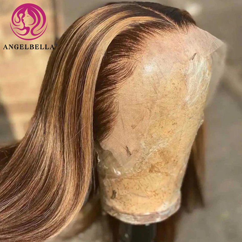 Angelbella DD Diamond Hair 13x6 HD HEUR HEIR LACE LACE LACE PERRONDE VENDANTS DE 30 pouces Cambodgiens cru sans glue sans glue.