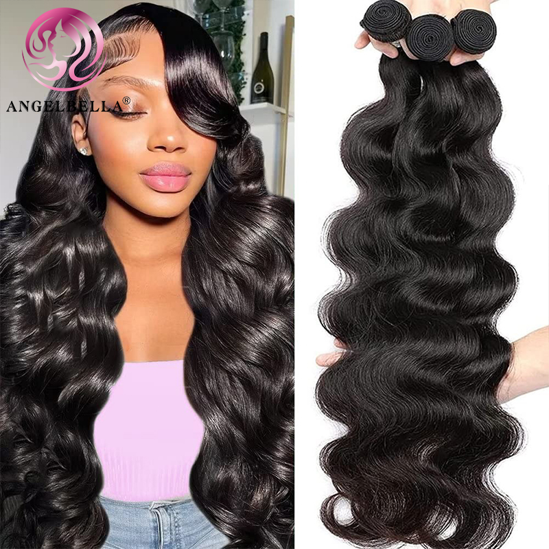 Angelbella Queen Doner Virgin Hair Brazilian Body Wave Hair Hair Packles