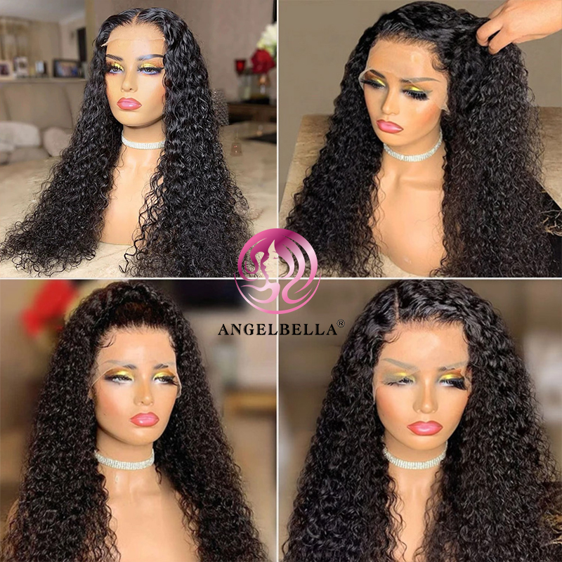 Angelbella DD Diamond Hair HD 13x4 American Deep Wave Lace Lace Front Human Hair Wig