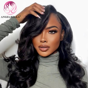 Angelbella Queen Doner Virgin Hair 13x6 HD Lace Frontal Human Hair Body Wave Perfect Hirline Wigs