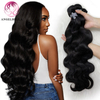 Factory en gros Vierge Vierge Vendeur naturel Noir Remy Extensions de cheveux humains Body Wave Double Drawn Human Hair Weave Bundles