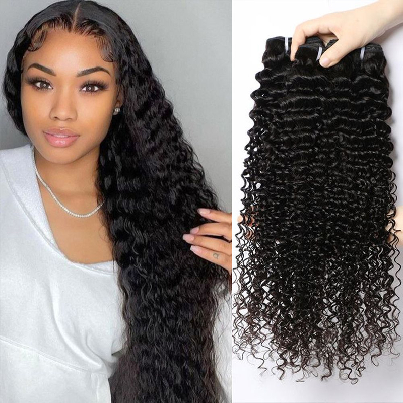Vente en gros de 40 pouces brésiliens bouclées brumelles naturelles de cheveux noirs extensions vendeurs vendeurs de cheveux humains vierges pour femmes