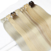 En gros 100% de cheveux vierges brutes cuticules alignées en os droit des styles attachés à main moelle 