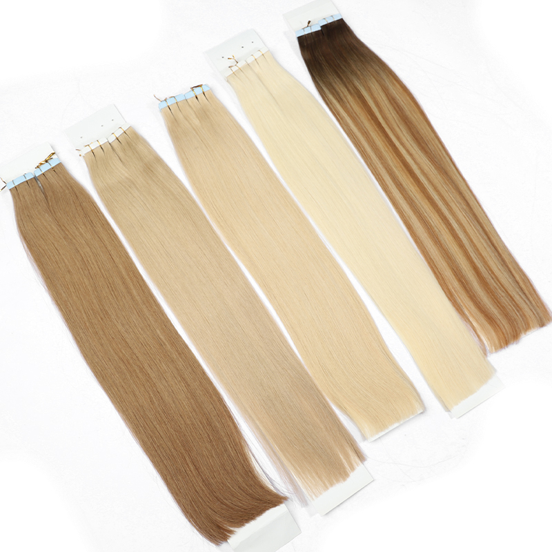 Ruban en gros dans les extensions de la cuticule des cheveux humains alignés Bone osseux raide dans les extensions de cheveux