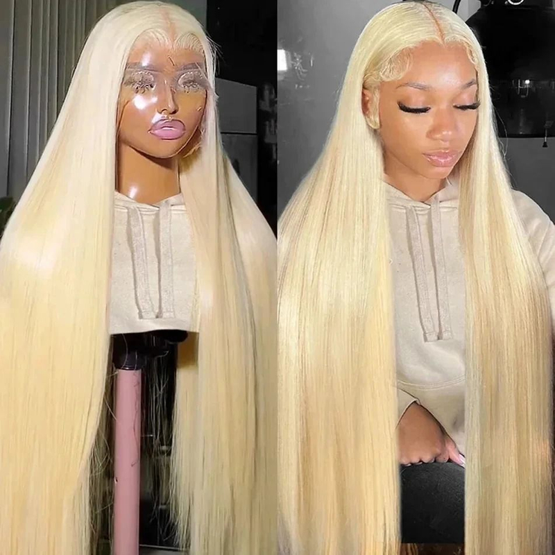 Angelbella 30 pouces 613 Blonde blonde à cheveux humains Lace Lace Lace Perruques avant Swiss en dentelle Swiss Swiss pour femmes noires