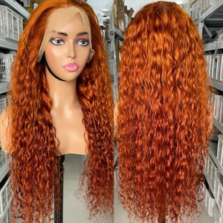 Coiffes humaines brésiliennes en gros 180% densité 13x4 Water Wave sans glue sans pareil