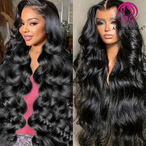 40 pouces 13x4 Brésilien Human Hair Body Body Wave Longueur Swiss HD Wig de dentelle sans glu sans glue pour femmes noires