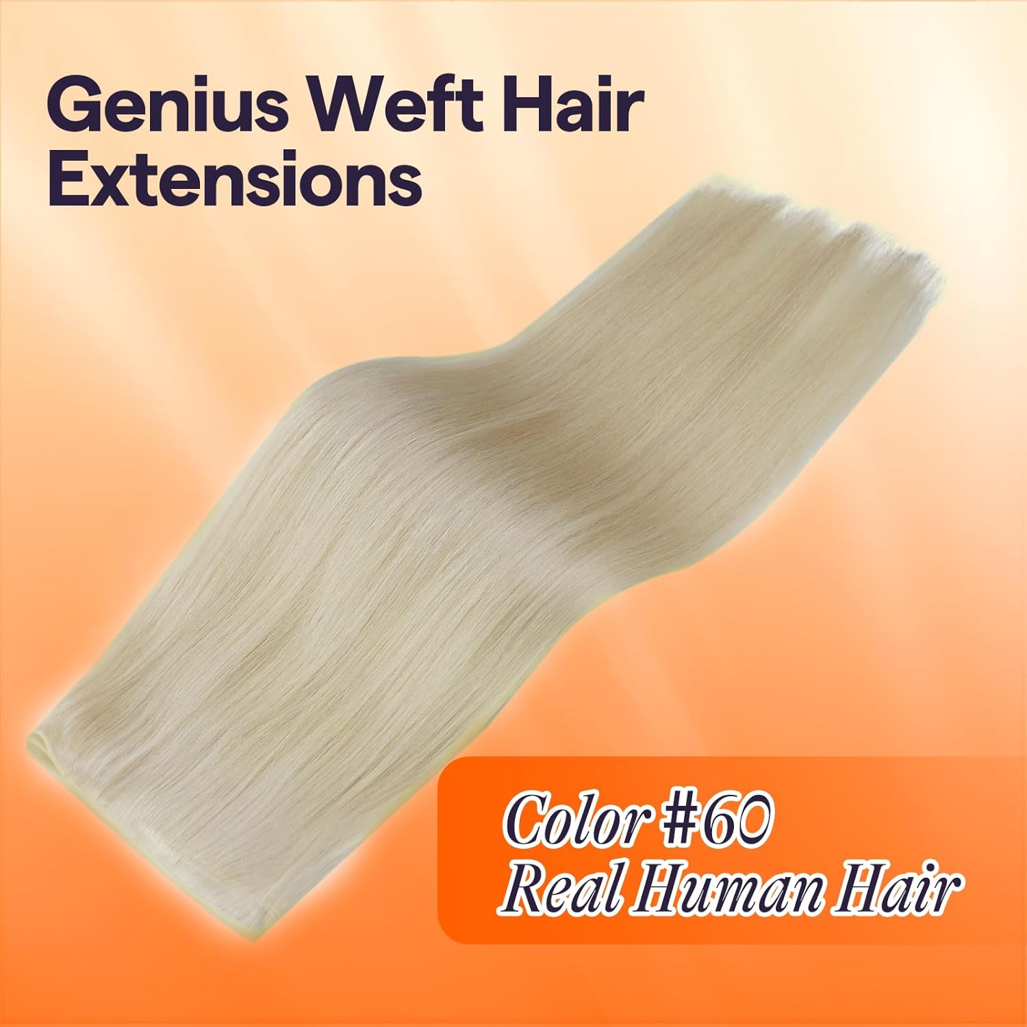 Extensions de cheveux humains Full Shine Genius Trame de cheveux humains attachés à la main Extensions de cheveux humains 12-30 pouces 100G Extensions de cheveux Remy cheveux blonds doux et soyeux Extensions à coudre pour femmes