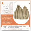Angelbella Extensions de cheveux à ruban adhésif Vrais cheveux humains 55,9 cm Couleur 16 méchés 22 blonds Extensions de cheveux à ruban adhésif 100 g Pu Tape ins cheveux humains sans couture Extension de trame de peau Cheveux naturels