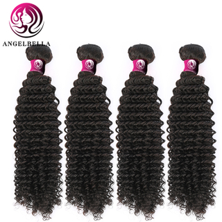 Les paquets crus de cheveux bouclés crépus de cheveux de Vierge tissent l'armure d'extensions de cheveux humains de 10 pouces-30 pouces 