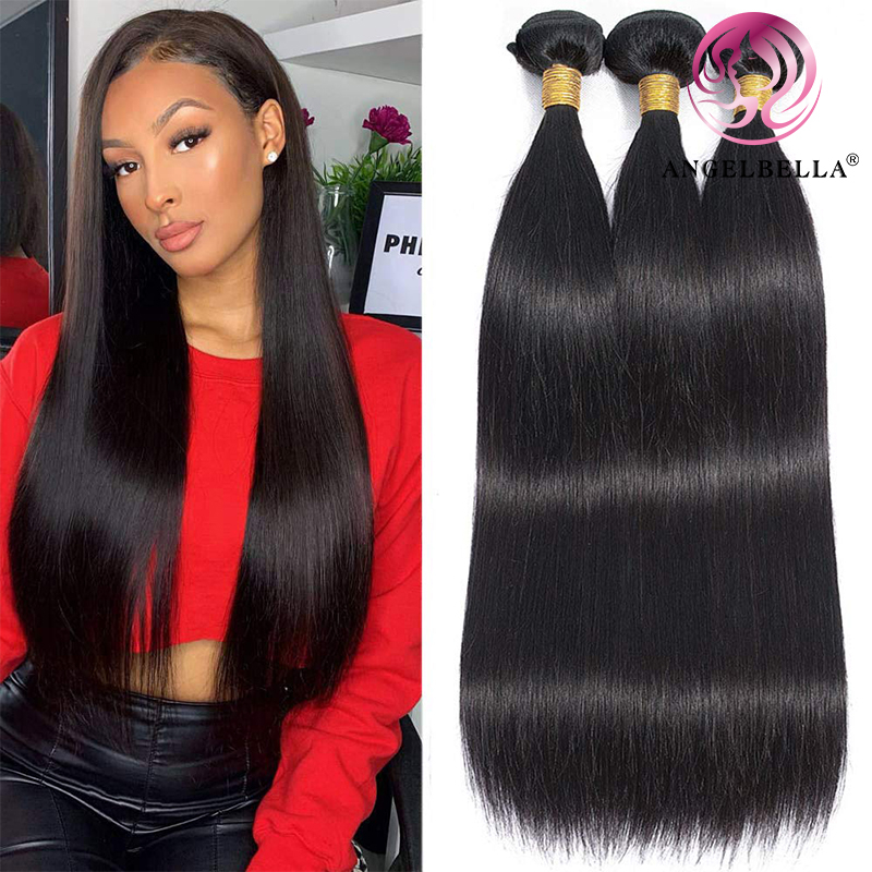 Angelbella dd Diamond Hair China Wholesale 1B # Straitement Raw 100 ％ Remy Vierge Human Hair Bundles