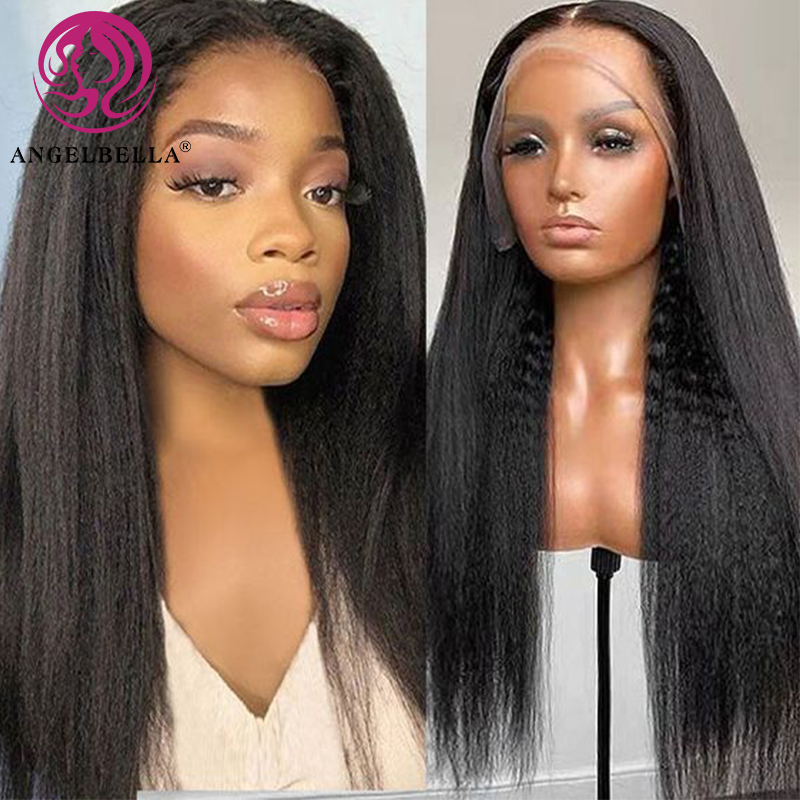 Angelbella dd Diamond Hair 13x4 Clace Certe 1B # Hum Human Hd Hd Lace Human Hair Wigs