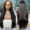 Angelbella Queen Doner Virgin Hair Vietnamien Hair 13X4 1B # Straitement HD Lace Frontal Human Hair Wigs