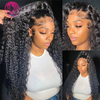 Angelbella Glory Virgin Hair 13x4 Vietnamien Human Human Humane Deep Curly Cuticule Alignement Hd Full Lace Frontal Wig frontal