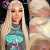 Angelbella Queen Doner Virgin Hair Quality 613 Human Hair Lace Lace Wigs Straitement 13x4 HD Frontal Blonde Wig