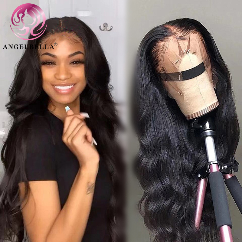 Angelbella dd Diamond Hair 13x4 HD Lace Front Perruques avant Brésilien Wave Human Hair Perruques pour les femmes noires