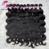 Factory en gros Vierge Vierge Vendeur naturel Noir Remy Extensions de cheveux humains Body Wave Double Drawn Human Hair Weave Bundles