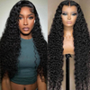 Angelbella 180% densité sans glue sans-p, perruque avant en dentelle transparente transparente vague à cheveux humains perruques frontales pour femmes noires