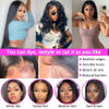 13x4 Lace Frontal Wig Swiss Transparent Swiss Lace Perruque avant non trapyée Vierge Human Hair Lace Front Pernues