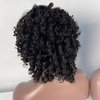 Braves courtes afro bouclées avec une frange pour les femmes perruque de cheveux bouclés coquins